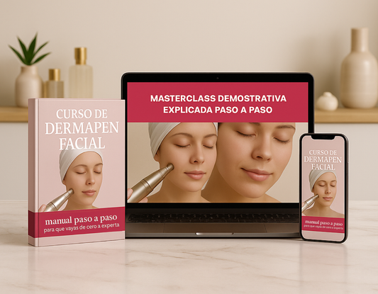 CURSO DE DERMAPEN FACIAL (MASTERCLASS EN VIDEO + EBOOK PROFESIONAL) + 8 BONUS GRATIS🎁